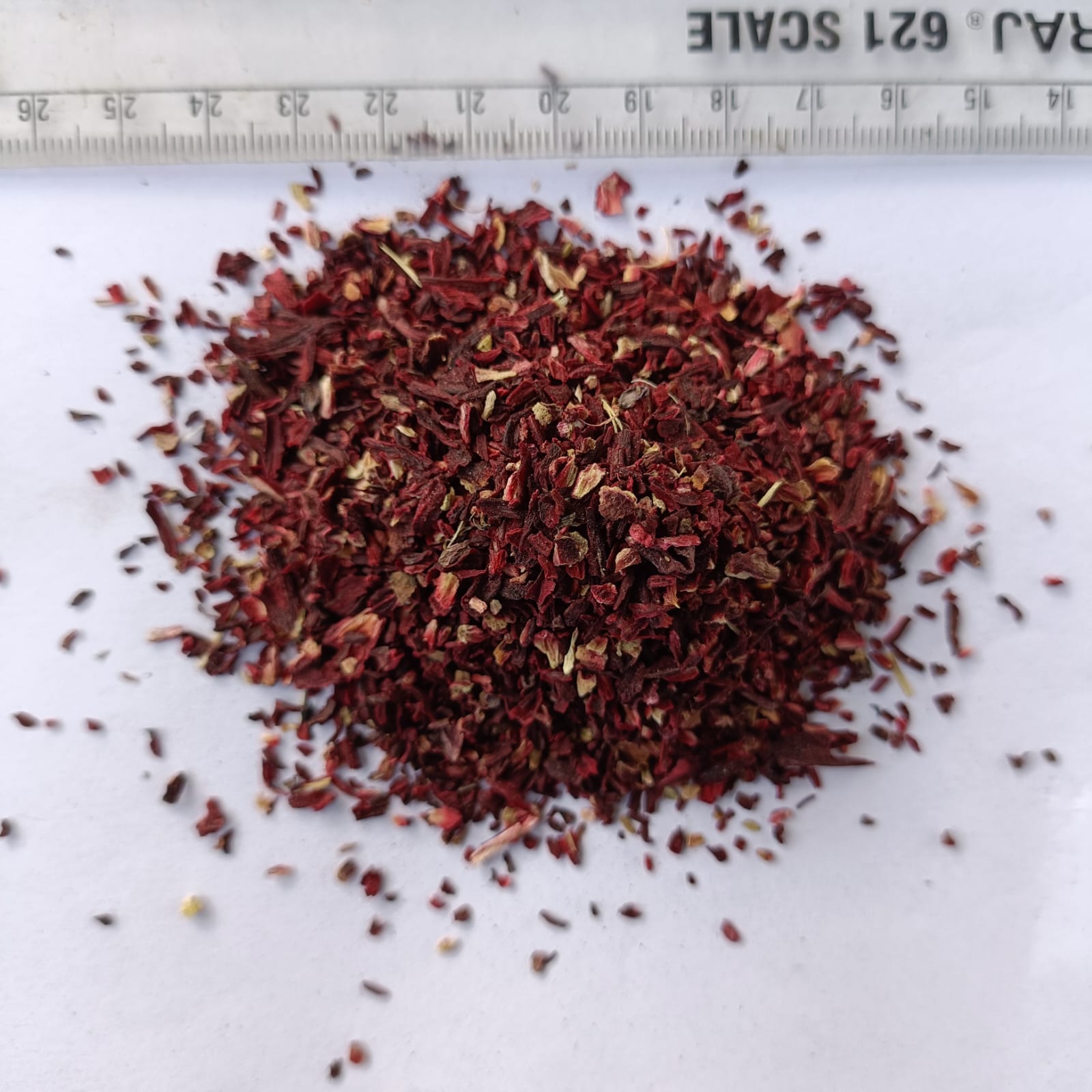 Hibiscus Flower (Dried) - Hibiscus sabdariffa - Gudhal Phool, Roselle Tea Flower Cut Size / T-Cut / TBC - Image 2